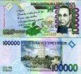 *100 000 Dobras Svätý Tomáš a Princov ostrov 2005-13 P69 UNC