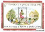 Známky Sv. Vincent 1987 Vianoce hárček MNH