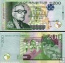 *200 Rupií Maurícius 2013, P61b UNC