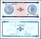 *3 Pesos Cuba séria C, 2. vydanie FX20 UNC