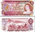 *2 Doláre Kanada 1974, P86a UNC *2 Doláre Kanada 1974, P86a UNC
