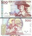 *500 Korún Švédsko 2014, P66c UNC