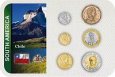 Sada 6 ks mincí Chile 1 - 500 Pesos 1988 - 2012 blister Sada 6 ks mincí Chile 1 - 500 Pesos 1988 - 2012 blister
