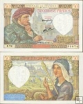 *50 francúzskych frankov Francúzsko 1941, P93a VF