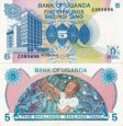 *5 Šilingov Uganda 1979 P10 UNC *5 Šilingov Uganda 1979 P10 UNC