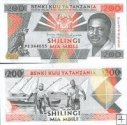 *200 Shilingov Tanzánia 1993, P25b UNC