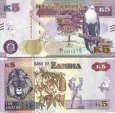 *5 Kwacha Zambia 2015-22, P57 UNC *5 Kwacha Zambia 2015-22, P57 UNC