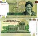 *100 000 Rialov Irán 2010, P151 UNC