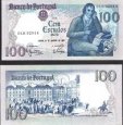 **100 Escudos Portugalsko 1981-84, P178 UNC