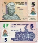 5 Naira Nigéria 2018, polymer P38i UNC