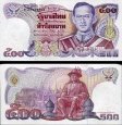 *500 Bahtov Thajsko 1988-96, P91 UNC