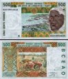 *500 Franků Senegal (Západoafrické státy) 1993-2002, P710K UNC *500 Franků Senegal (Západoafrické státy) 1993-2002, P710K UNC