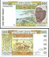 *500 Frankov Západná Afrika - Togo 1991-2003, P810T UNC *500 Frankov Západná Afrika - Togo 1991-2003, P810T UNC