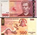 *500 Litu Litva 2000, P64 UNC