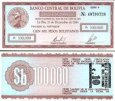 *10 centov pretlač na 10000 pesos Bolívie 1987, P197 *10 centov pretlač na 10000 pesos Bolívie 1987, P197