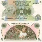 *5 Šilingov Uganda 1982, P15 UNC