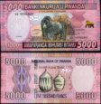 *5000 frankov Rwanda 2014, P41 UNC *5000 frankov Rwanda 2014, P41 UNC