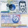 *20 000 Pesos Kolumbia 2005-2019 P454 UNC *20 000 Pesos Kolumbia 2005-2019 P454 UNC