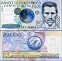 *20 000 Pesos Kolumbia 2005-2019 P454 UNC