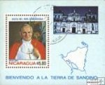*Známky Nikaragua 1983 Pápež Ján Pavol II., razítkovaný hárček