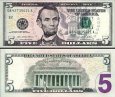 *5 americký dolárov USA 2021, P551-B New York UNC *5 americký dolárov USA 2021, P551-B New York UNC