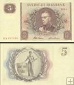 **5 Korún Švédsko 1954, P42a UNC