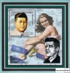 *Známky Mozambik 2002 J. F. Kennedy hárček MNH