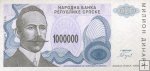 *1 000 000 Dinara Bosna a Hercegovina (Srbsko) UNC