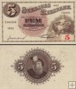 *5 Korún Švédsko 1946-52, P33a AU/UNC