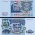 *5000 Rublov Tadžikistan 1994, P9A UNC *5000 Rublov Tadžikistan 1994, P9A UNC
