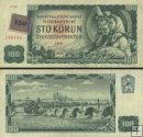 *100 Kčs - kolek 100 C Česko 1993 UNC