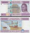 *10 000 Frankov Stredoafrická Republika 2002, P310M UNC *10 000 Frankov Stredoafrická Republika 2002, P310M UNC