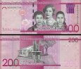 *200 Pesos Oro Dominikánska Republika 2014-23, P191 UNC *200 Pesos Oro Dominikánska Republika 2014-23, P191 UNC