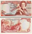 *10 Libier Jersey 1993, specimen, P22s UNC *10 Libier Jersey 1993, specimen, P22s UNC