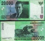*20 000 Rupiah Indonézia 2004/2005, P144b UNC