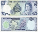 *1 Dolár Kajmanie ostrovy 1971(72) P1 UNC