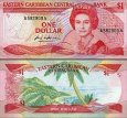 *1 Dolár Antigua (Východný karibik) 1985 P17a UNC *1 Dolár Antigua (Východný karibik) 1985 P17a UNC