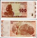 *100 dolár Zimbabwe 2009, P97 UNC