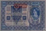 *1000 Kronen RAKÚSKO 1919, razítko P61 AU