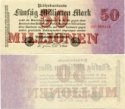 *50 000 000 nemeckých mariek Nemecko 1923, P97b VF