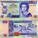 *2 belizejské doláre Belize 2014, P66 UNC