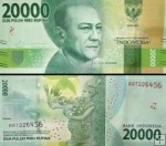 *20 000 Rupií Indonézia 2016, P158a UNC