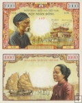 1000 dong Južný Vietnam 1955 P04s SPECIMEN - REPLIKA