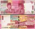 *100 000 Rupiah Indonézia 2004-2011, P146 UNC
