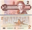 *2 Doláre Kanada 1979-86, P94 UNC *2 Doláre Kanada 1979-86, P94 UNC