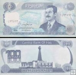 *100 irackých dinárov Irak 1994, S.Husajn P84 UNC