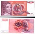 *10 Dinárov Juhoslávia 1990, P103 UNC *10 Dinárov Juhoslávia 1990, P103 UNC