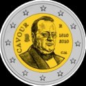 *2 Euro Taliansko 2010, gróf Di Cavour