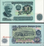 *10 Leva Bulharsko 1974, P96 UNC