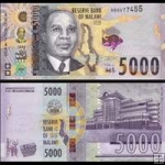 *5000 Kwacha Malawi 2022, P71a UNC